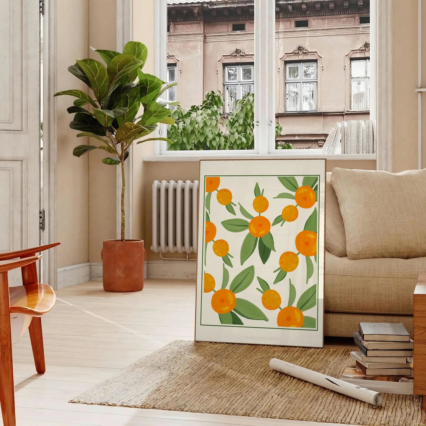 kitchen citrus poster vibrant green white hues stunning wall art fresh touch home decor gift lovers enthusiasts sizes A4 cm A0