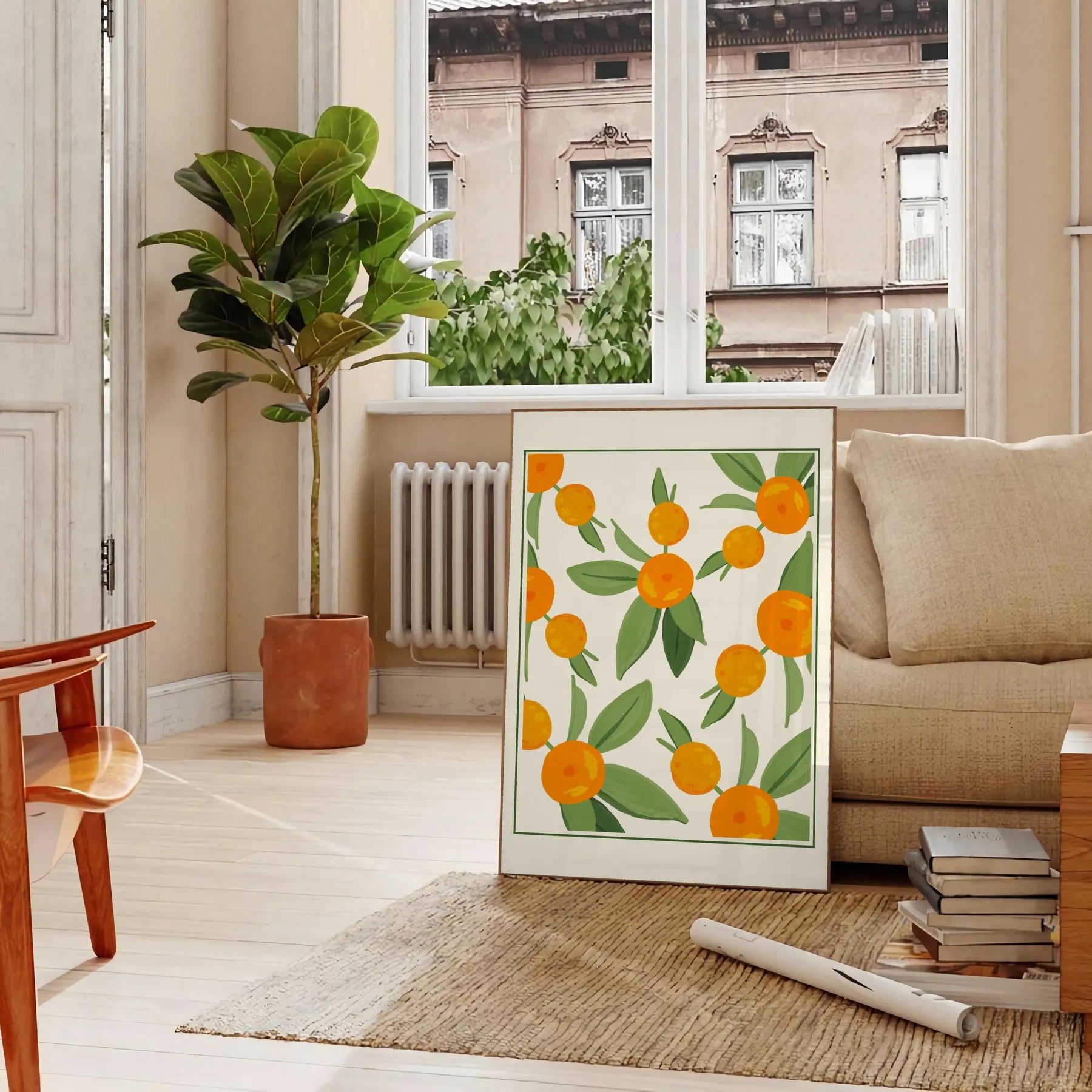 kitchen citrus poster vibrant green white hues stunning wall art fresh touch home decor gift lovers enthusiasts sizes A4 cm A0